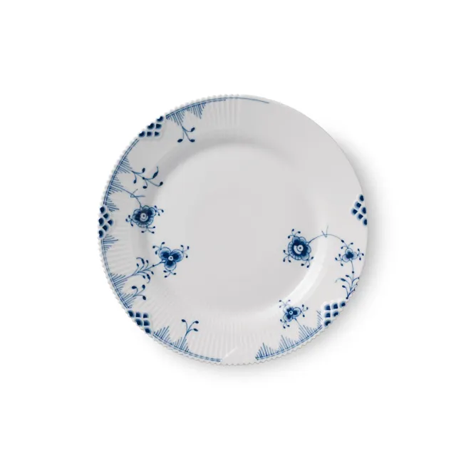 Kgl. Porcelæn Blå Elements tallerken 19 cm håndmalet