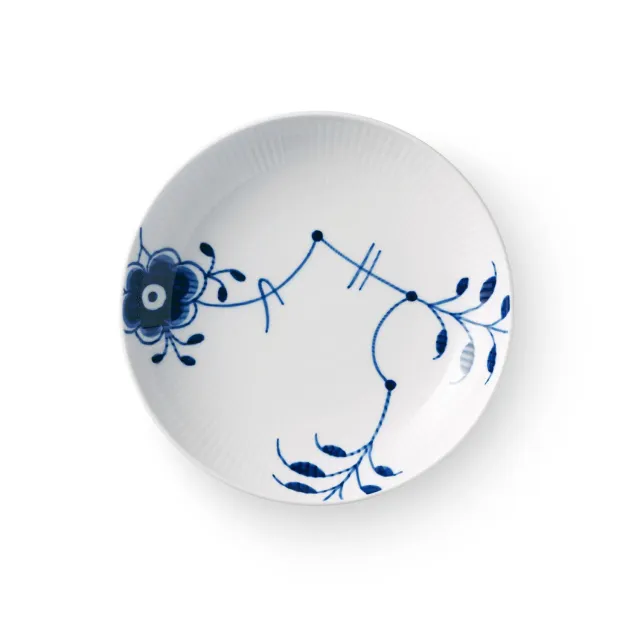 Kgl. Porcelæn Blå Mega Riflet tallerken coupe 20 cm