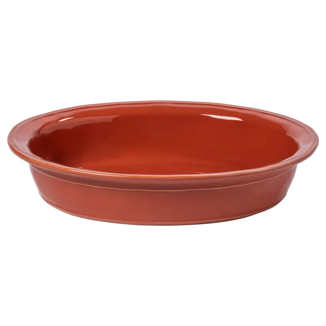 Costa Nova Fontana stort ovalt fad paprika stentøj blank