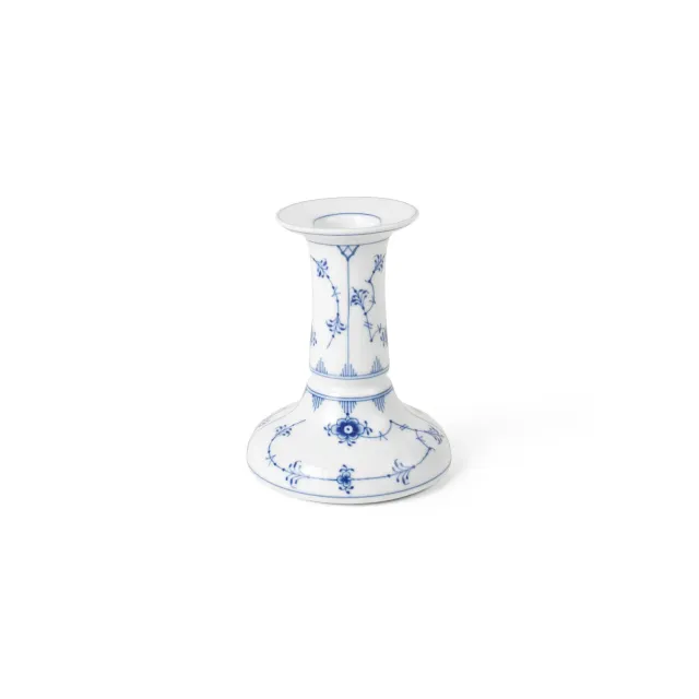 Royal Copenhagen Musselmalet Riflet lysestage 11,5 cm