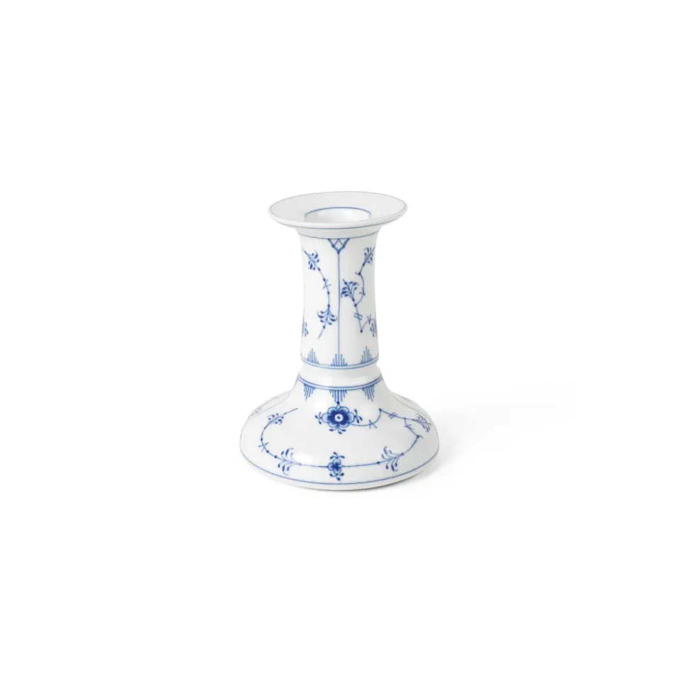 Royal Copenhagen Musselmalet Riflet lysestage 11,5 cm