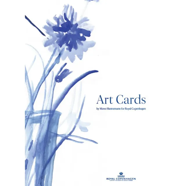 Kgl. Porcelæn Special Edition art cards 4 stk blomst