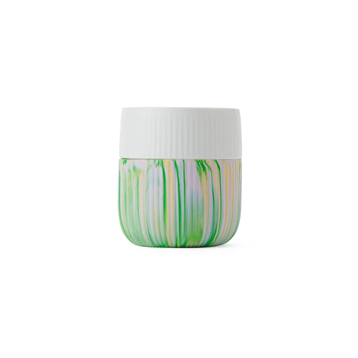 Royal Copenhagen Riflet Contrast Marble krus 35 cl Limeburst