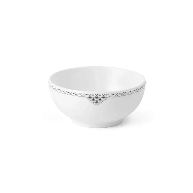 Kgl. Porcelæn Sort Blonde skål 73 cl håndmalet