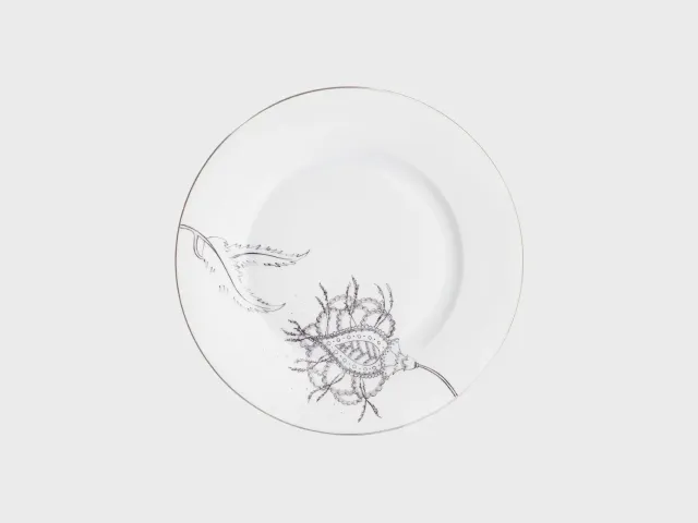 Nymphenburg Lotos tallerken 21 cm Lebensblumen