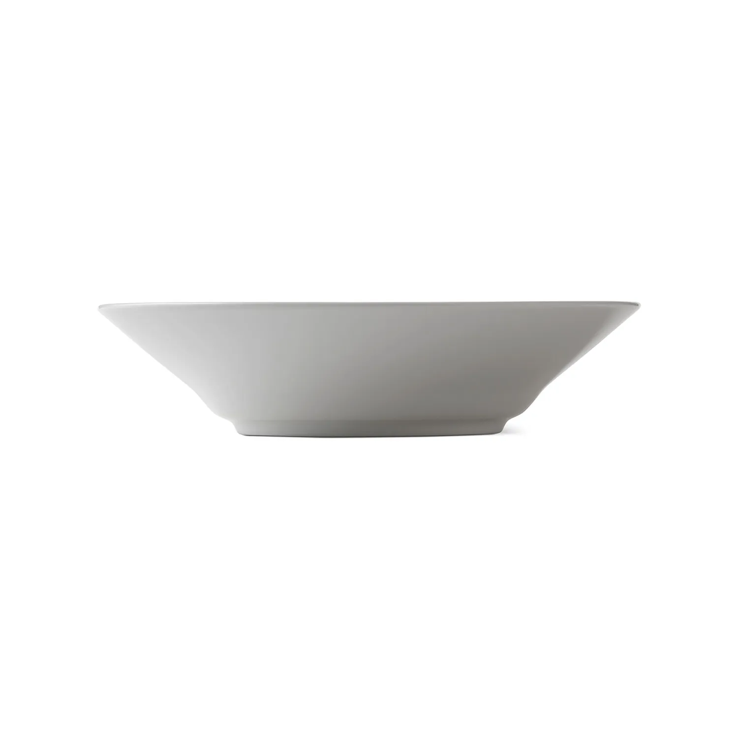 Kgl. Porcelæn Hvid Riflet dyb tallerken 24 cm hvid