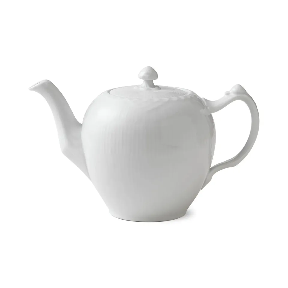 Kgl. Porcelæn Hvid Halvblonde tekande 100 cl hvid