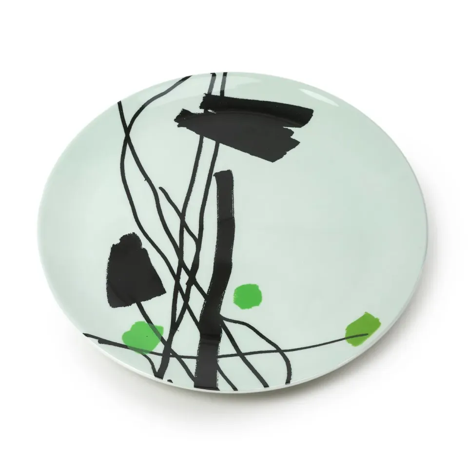 1882-Ltd Garden Ware Dinner Plate 5 tallerken stentøj