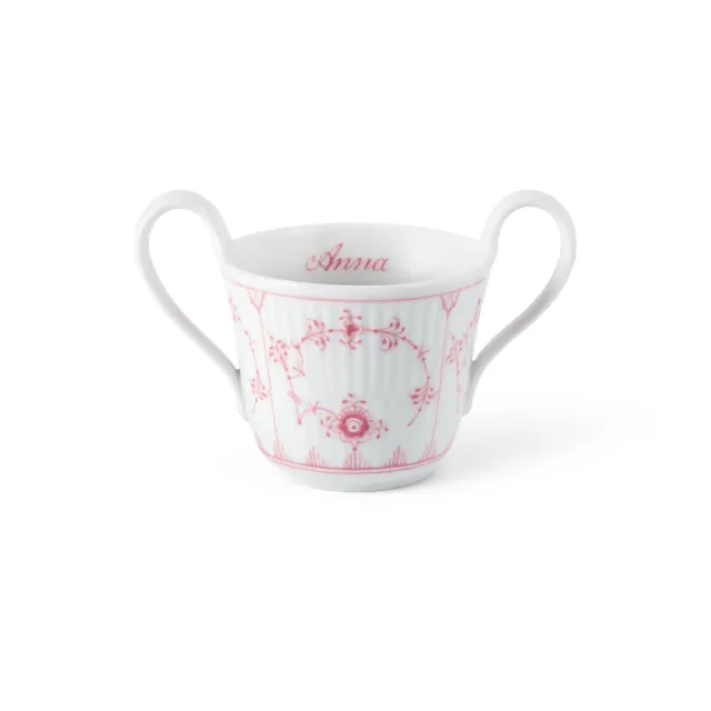 Kgl. Porcelæn Musselmalet Riflet babykop 13 cl Bespoke