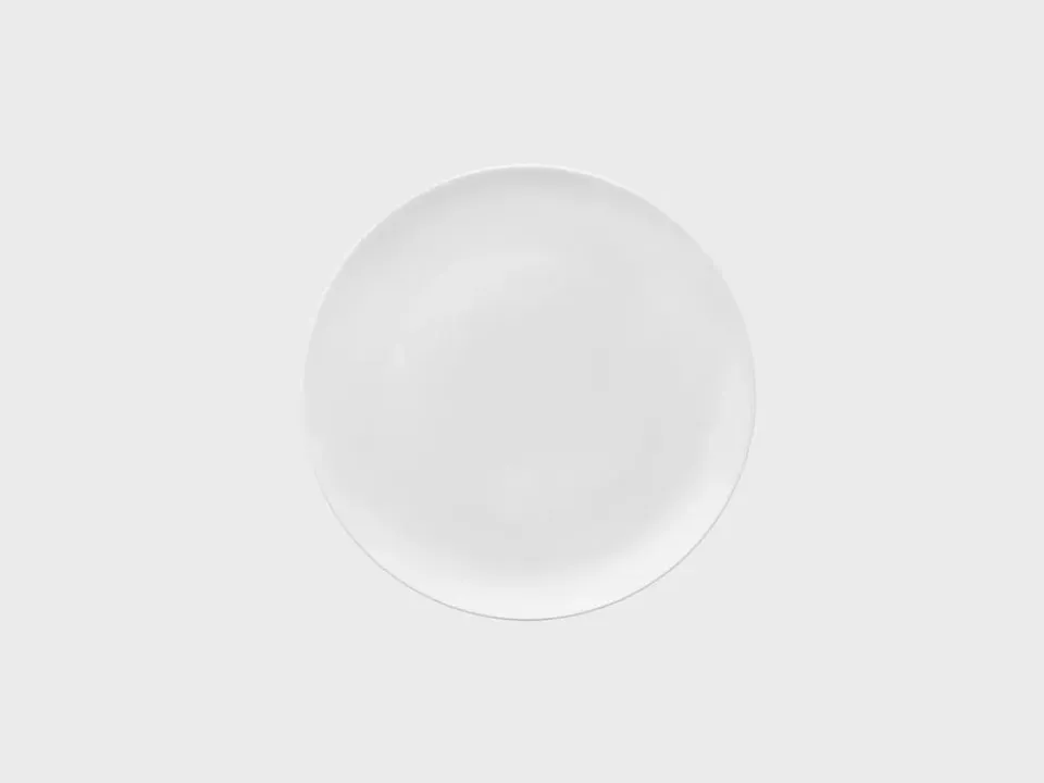 Nymphenburg Lotos Coupe tallerken 21 cm hvid