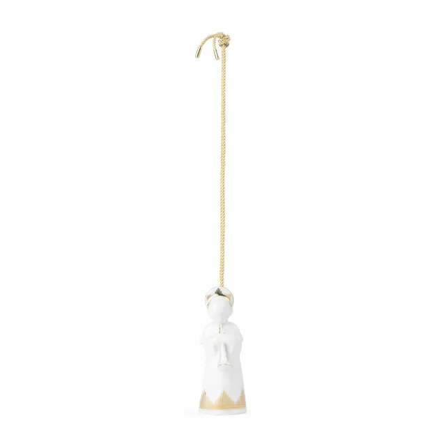 Kgl. Porcelæn Engel med trompet 9,5 cm porcelæn