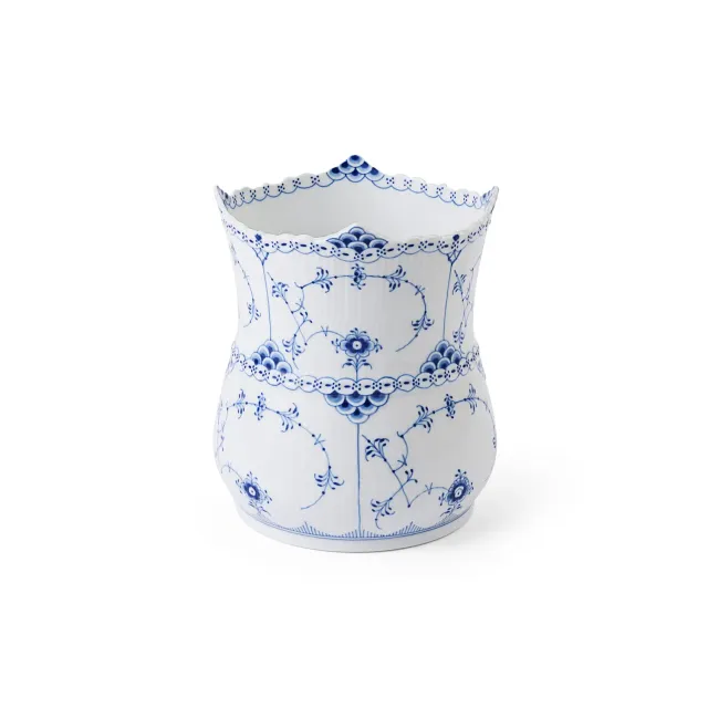 Royal Copenhagen Musselmalet Halvblonde vase 17 cm