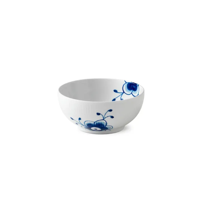 Kgl. Porcelæn Blå Mega Riflet skål 73 cl porcelæn