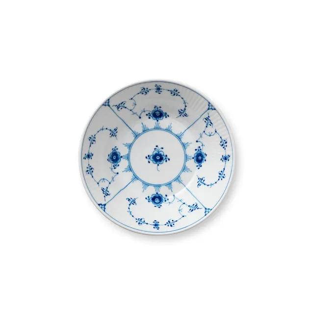 Royal Copenhagen Musselmalet Riflet dyb tallerken 17 cm