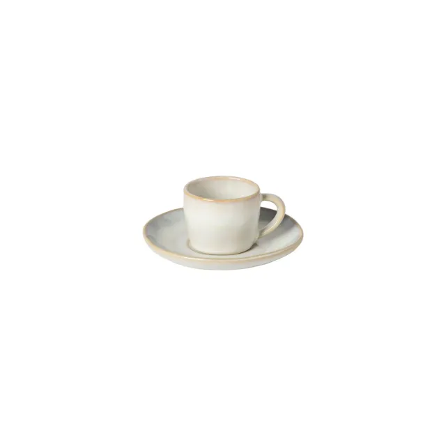 Costa Nova Brisa kaffekop med underkop Salt White stentøj