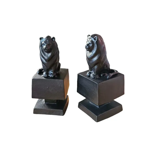 Les Ottomans Menagerie bogstøtter 2 stk aluminium