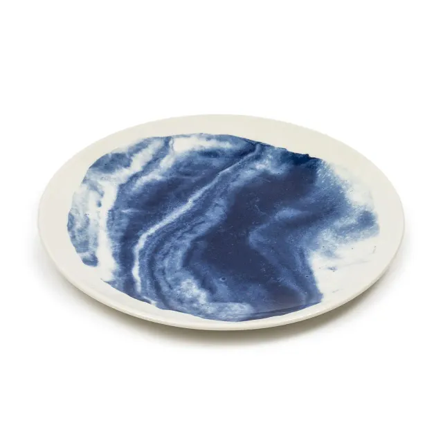 1882-Ltd Indigo Storm salattallerken stentøj mørkeblå