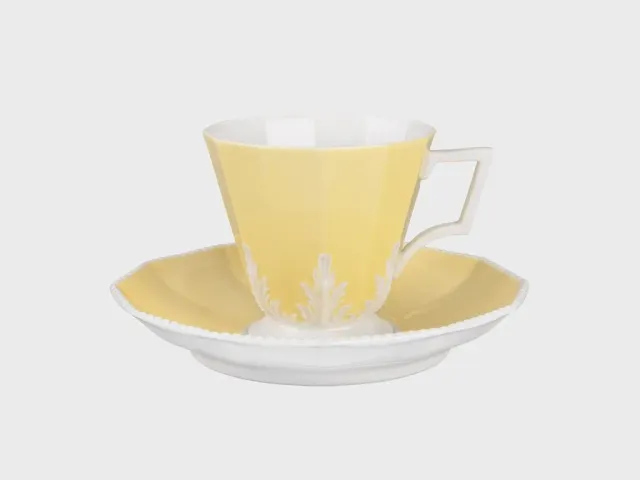 Nymphenburg Perl café au lait kop gul symfoni