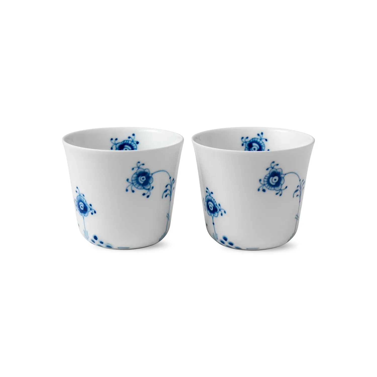 Kgl. Porcelæn Blå Elements multikop 25 cl 2 stk håndmalet