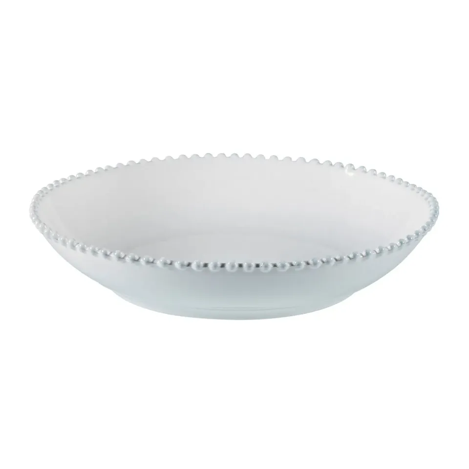 Costa Nova Pearl serveringsskål lav hvid