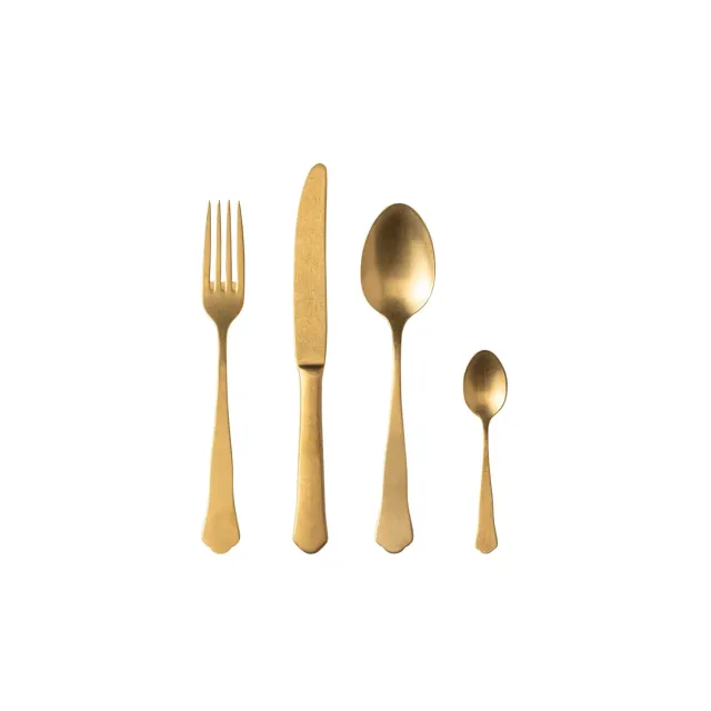 Costa Nova Prado bestiksæt 24 dele vintage guld