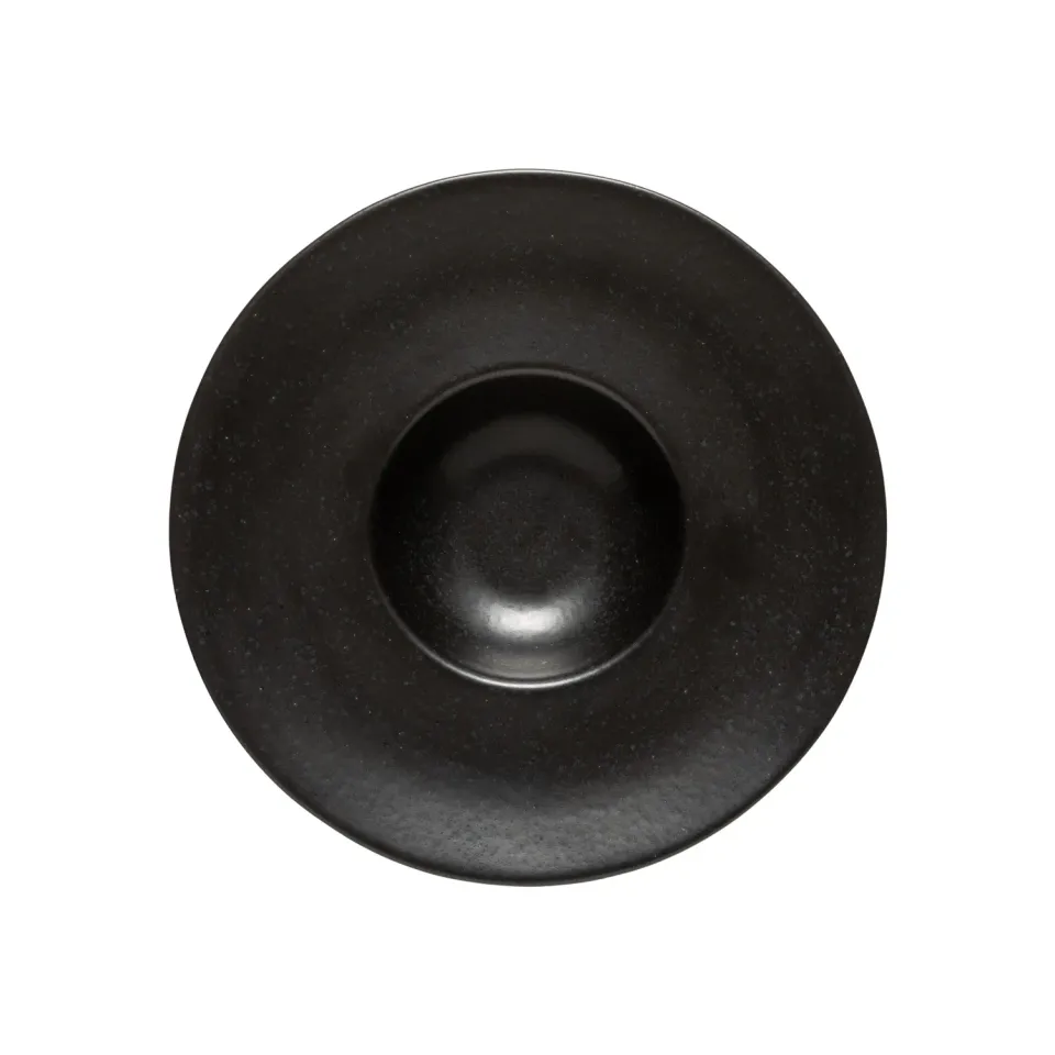 Costa Nova Roda pastatallerken sort bred kant