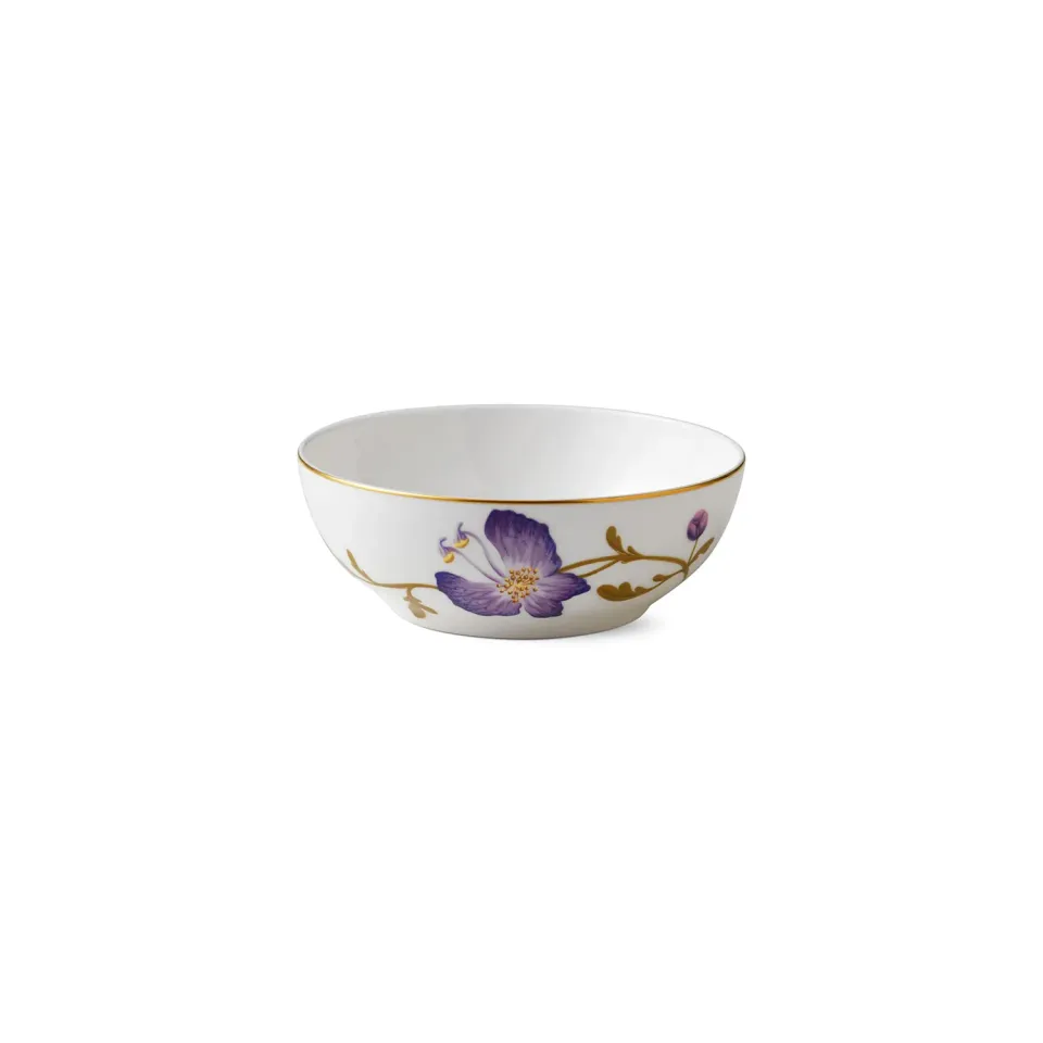 Kgl. Porcelæn Flora skål Stedmoderblomst 50 cl