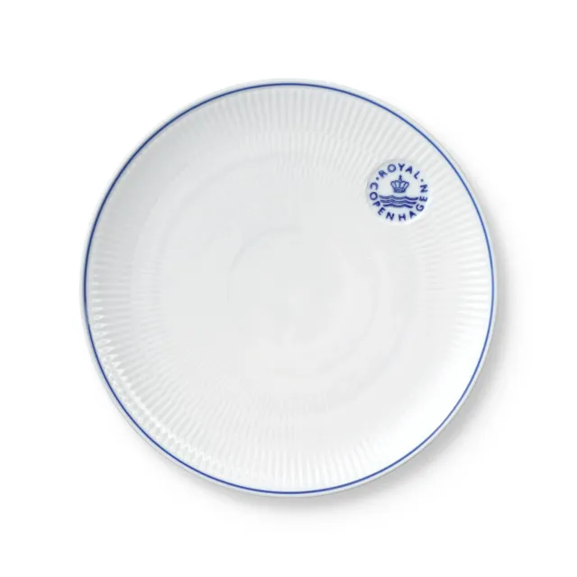 Kgl. Porcelæn Blueline Coupe tallerken 23 cm håndmalet