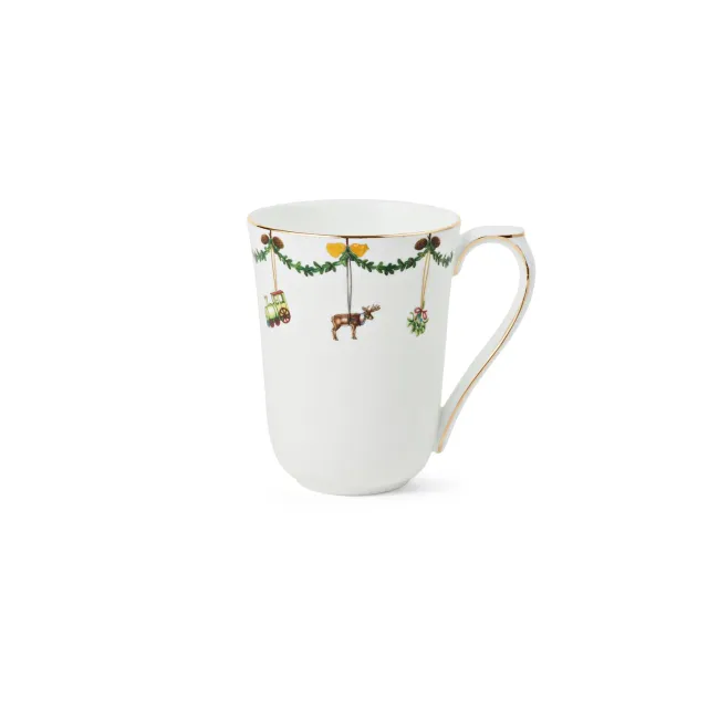 Kgl. Porcelæn Stjerne Riflet Jul kop 36 cl dekoration 2