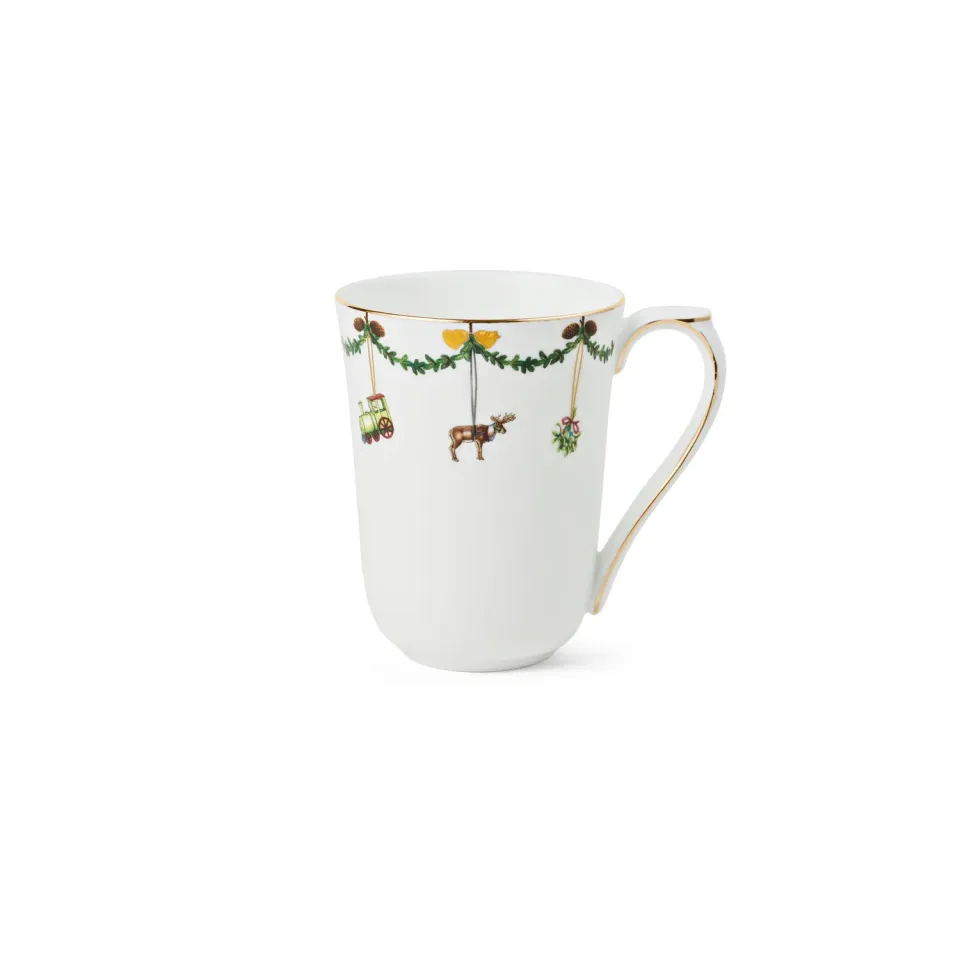 Kgl. Porcelæn Stjerne Riflet Jul kop 36 cl dekoration 2