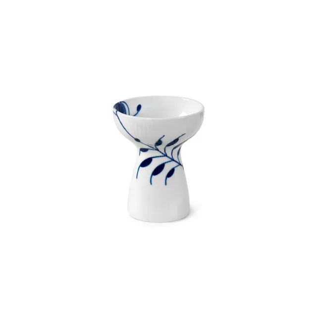 Royal Copenhagen Blå Mega Riflet vase 11 cm blå