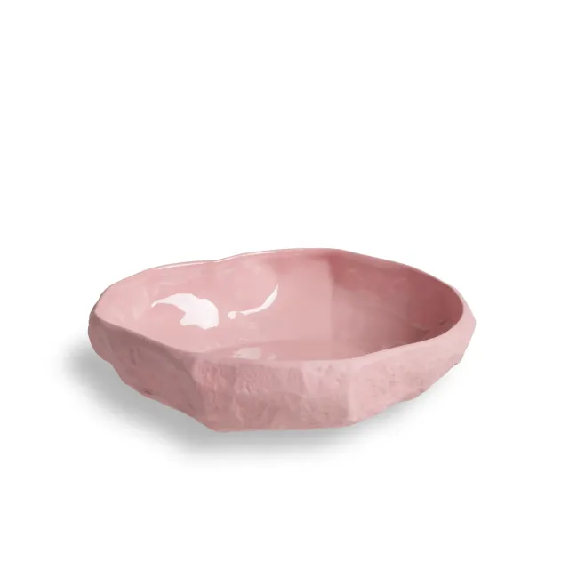 1882-Ltd Crockery Pink Large Flat Bowl skål rosa stor