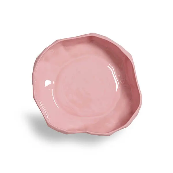 1882-Ltd Crockery Pink Large Flat Bowl skål rosa stor