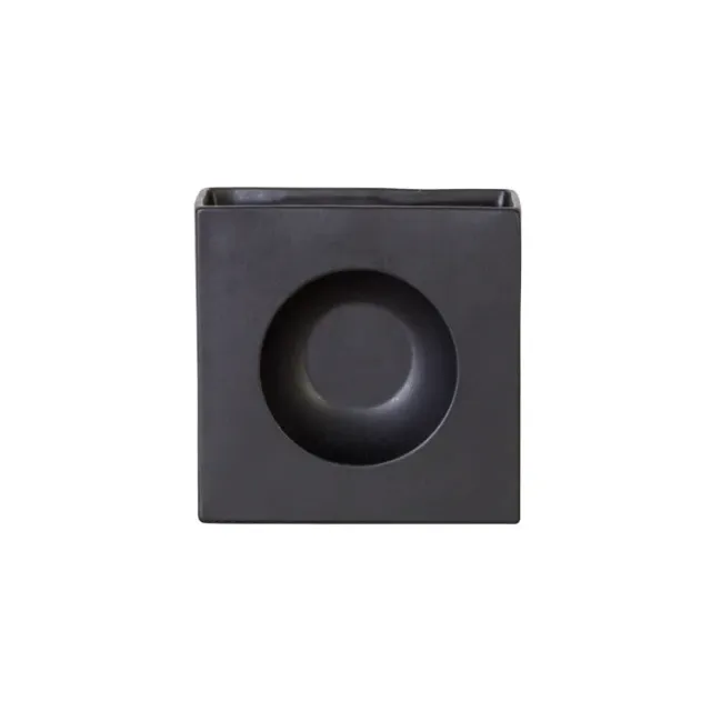Costa Nova Riviera Diabolo vase sable black mat