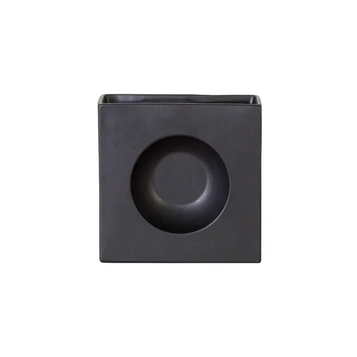 Costa Nova Riviera Diabolo vase sable black mat