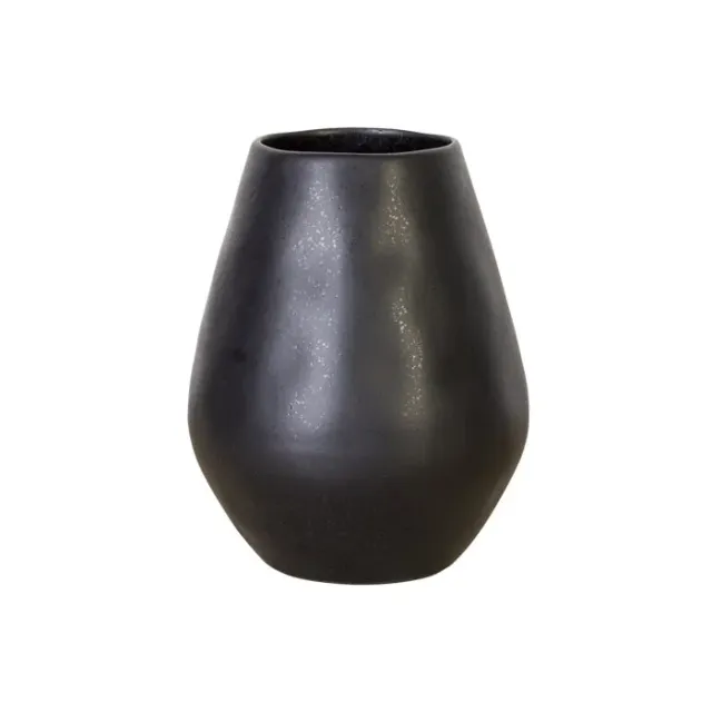 Costa Nova Riviera løgvase sable black mat stentøj