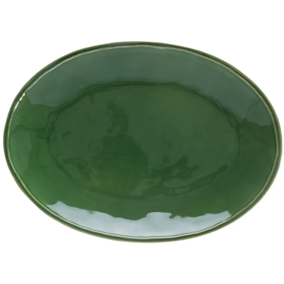 Costa Nova Fontana ovalt fad forest green blank glasur