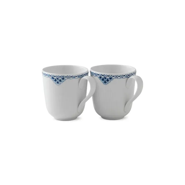 Royal Copenhagen Prinsesse kop 28 cl 2 stk blå