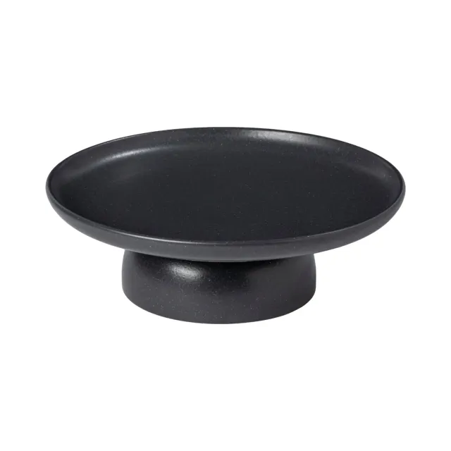 Costa Nova Pacifica tallerken med fod stentøj Seed Grey mat