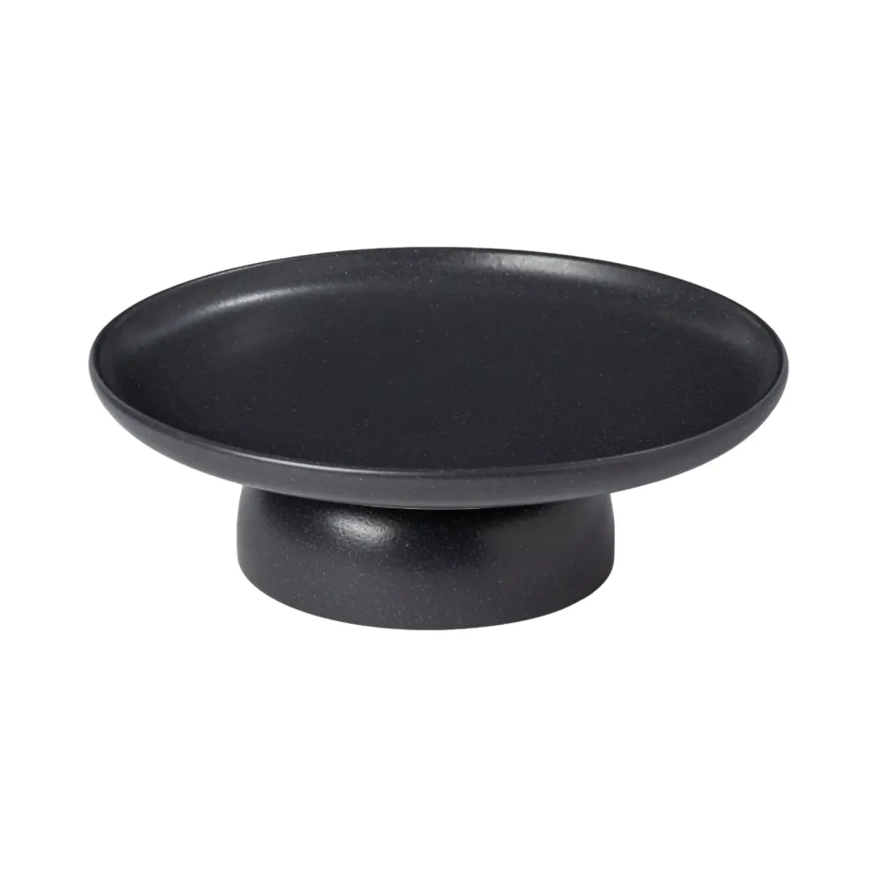 Costa Nova Pacifica tallerken med fod stentøj Seed Grey mat
