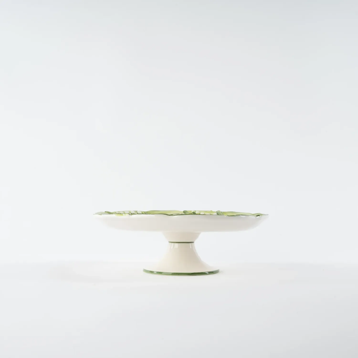 Les Ottomans Lily of the Valley kageopsats håndmalet keramik