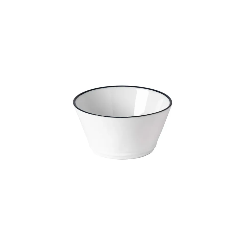 Costa Nova Beja suppe cerealskål hvid blå blank