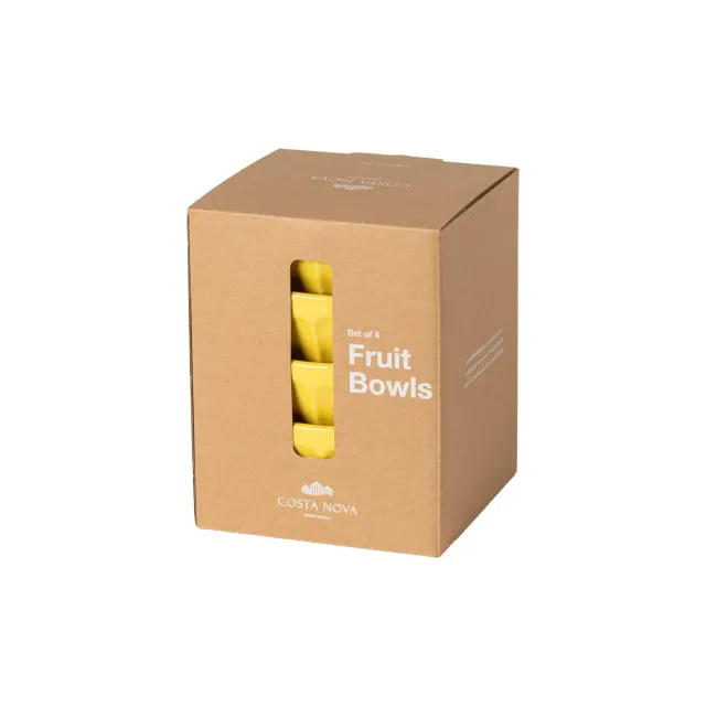 Costa Nova Petals JNSS02 frugtskåle 4 stk gul chamomile