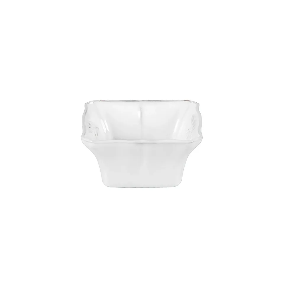 Costa Nova Alentejo Square Bowl skål hvid blank