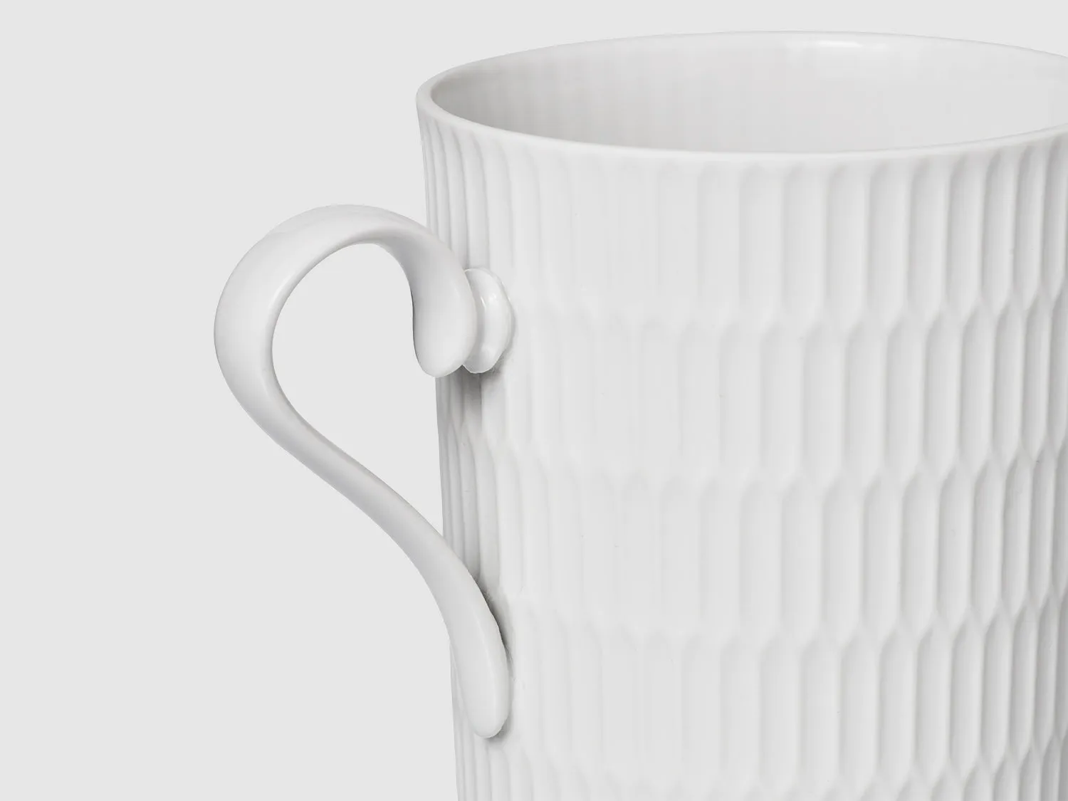Nymphenburg Orion krus hvidt bisquit porcelæn