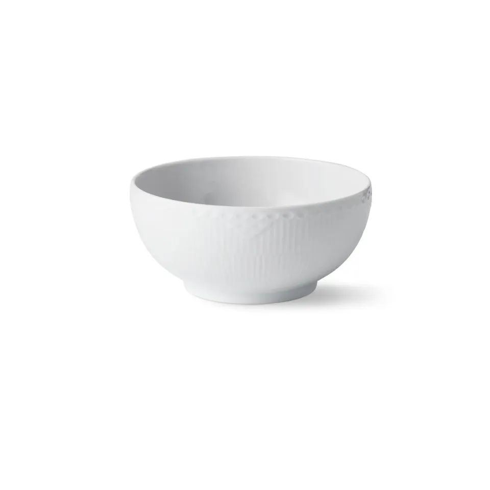 Royal Copenhagen Hvid Halvblonde skål 110 cl 18 cm