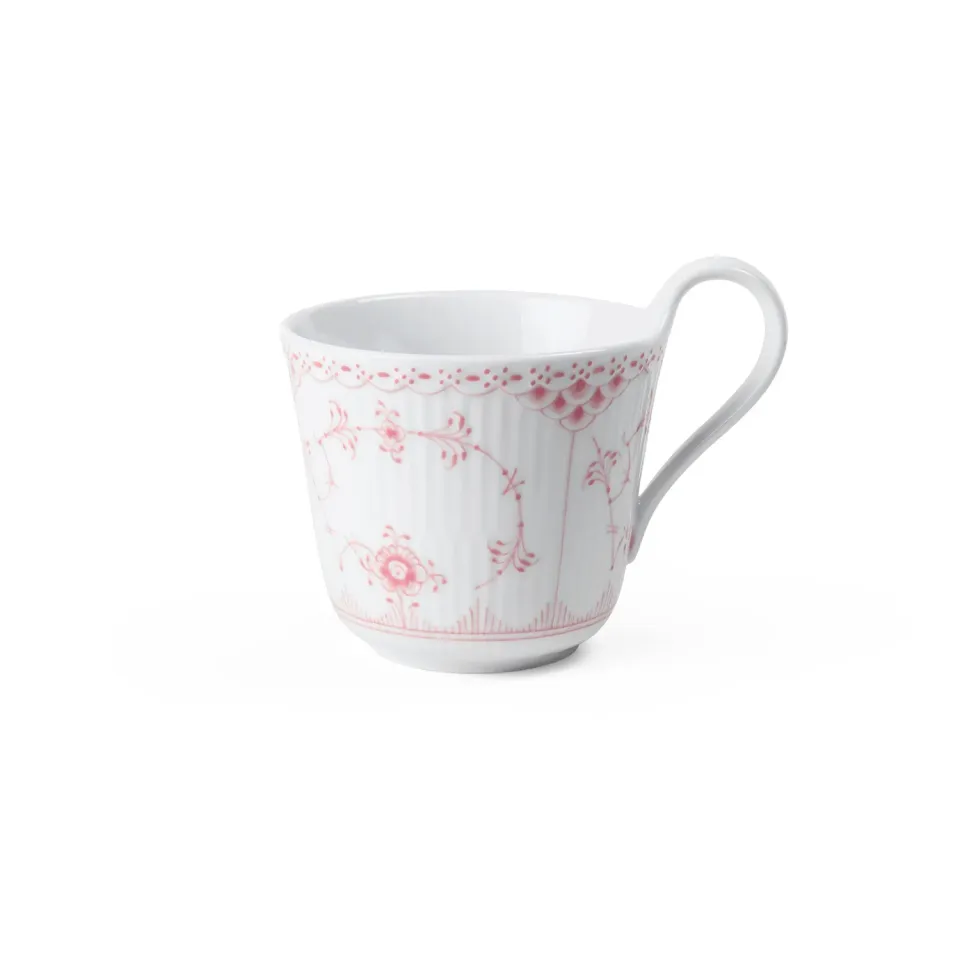 Kgl. Porcelæn Koral Halvblonde højhankskop 33 cl