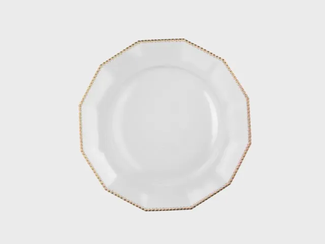 Nymphenburg Perl tallerken 32 cm guld porcelæn