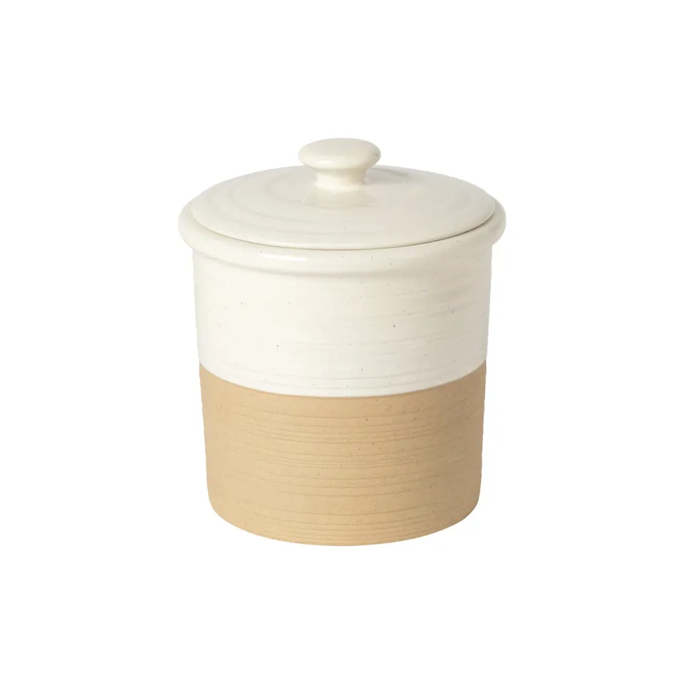 Costa Nova Scotia opbevaringskrukke vanilla beige stentøj