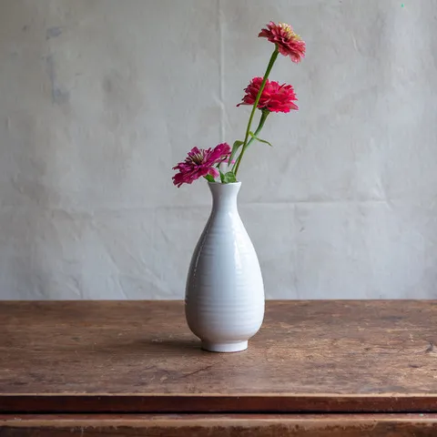1882 Ltd Cirrus vase 4 hvid håndlavet